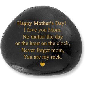 VELENTI Mothers Day Pebble Gift - You are‎ My Rock Mom Gifts from Son for Mom